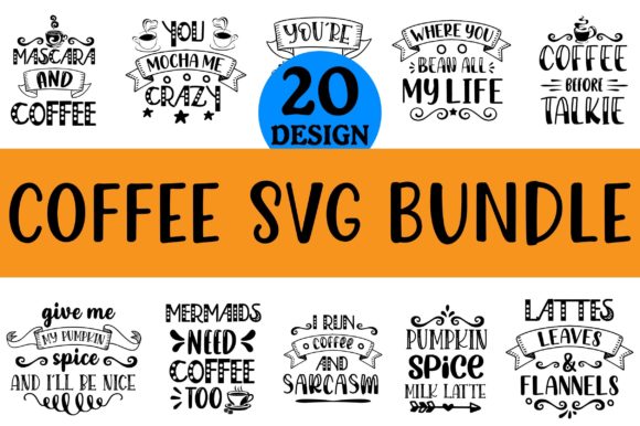 Coffee Bundle Graphic for T-Shirt Designs & Graphics