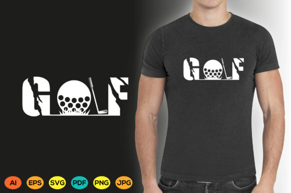 Golf Shirt Graphics for T-Shirt Designs