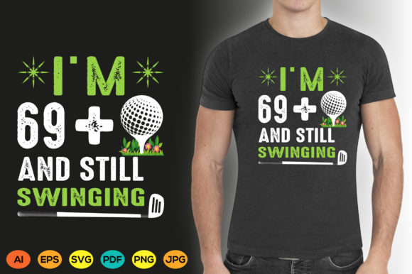Golf T-Shirt Design Graphic Svg: 69 Style