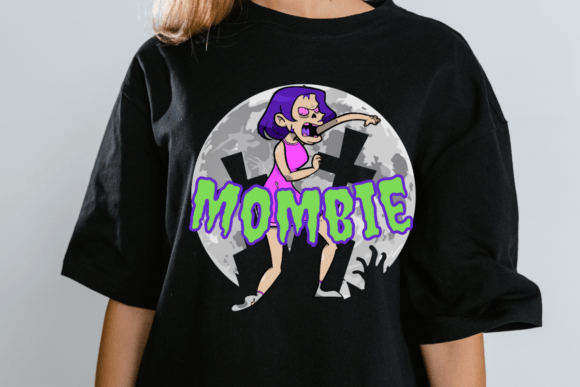 Halloween Mombie Graphics for T-Shirt Designs