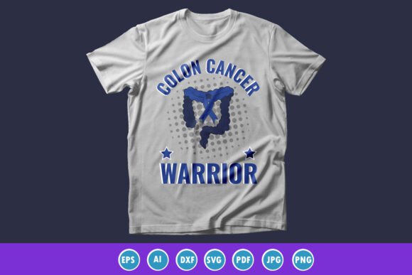 Review: Colon Cancer Warrior T-shirt Graphic for Embroidery