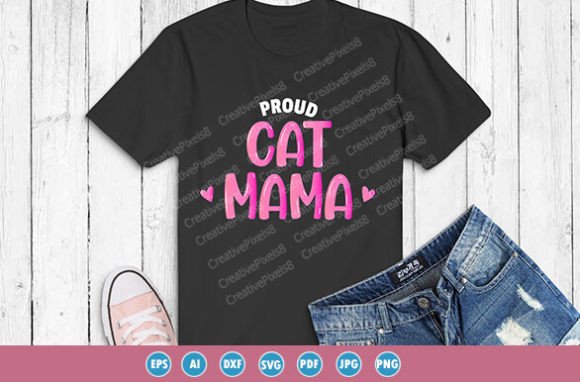 Reviewing the Cat Mama Typography Tee Shirt Graphic