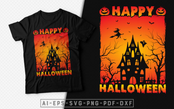 Reviewing the Happy Halloween T-shirt Design Graphic