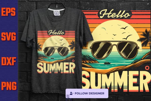 Summer Graphics for T-Shirt Designs