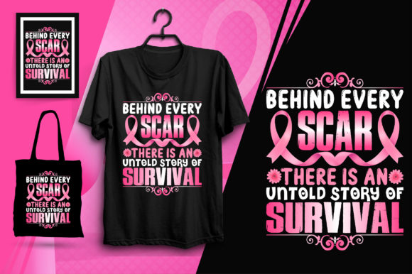 Survival Breast Cancer T-Shirt Graphics & Designs