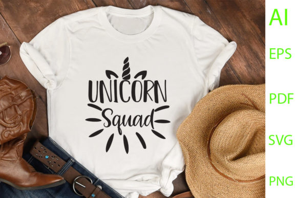 Unicorn Squad SVG: Graphics for T-Shirt Designs